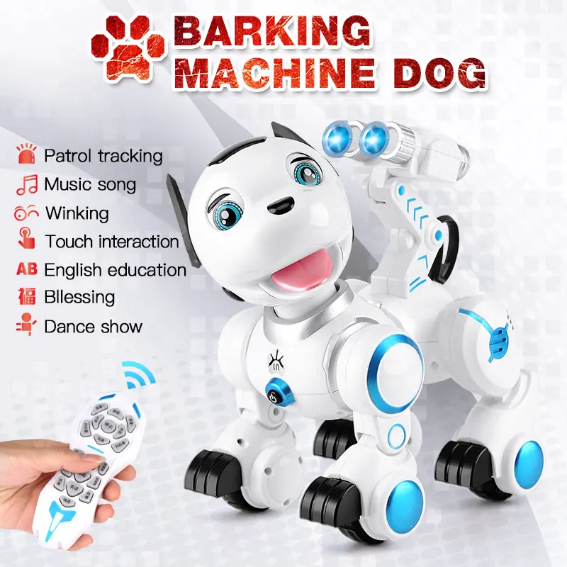 

2.4G Wireless Remote Control Smart Dog Electronic Pet Educational Children's Toy Dancing Robot Dog without box birthday gift