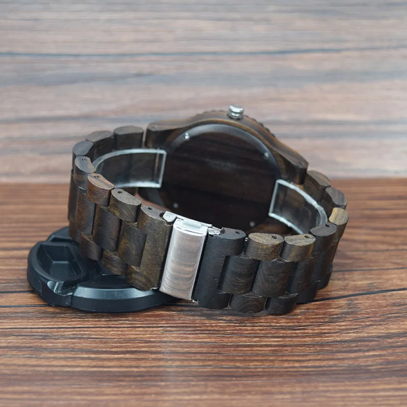 sihaixin wood watches men luxury male clock B52G (13)