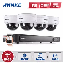 ANNKE Full HD 8CH NVR 1080P POE CCTV System Kit 2MP Indoor/ Outdoor IP Camera Waterproof IR P2P Video Security Surveillance 1TB
