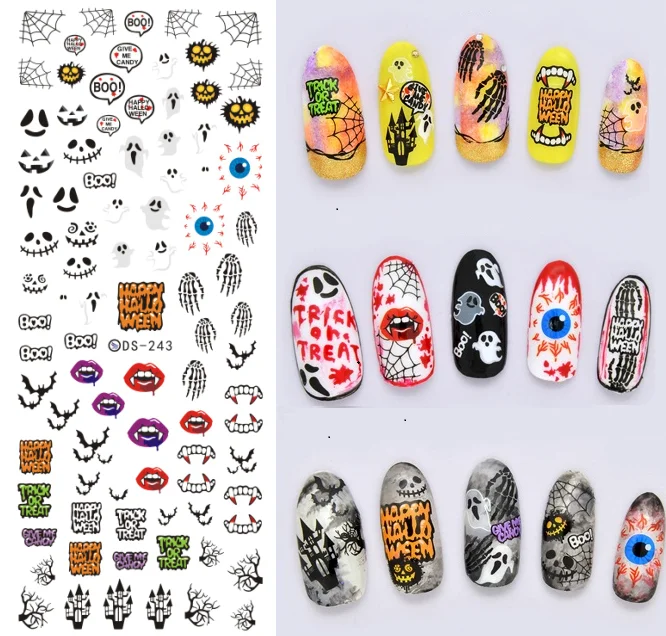 Rocooart DS216 DIY переводные наклейки для ногтей, переводные наклейки для ногтей, мультяшная рыба, якорь, океан, наклейки для ногтей, водяные наклейки для ногтей - Цвет: DS243