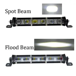 ECAHAYAKU супер тонкий 6D 7 дюймов 90 Вт светодиодный световой бар комбо светодиодный фонарь светильник для ремонта автомобилей для Jeep ATV Lada Niva