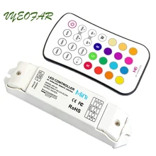 New LTECH M6+M3-3A Led RGB strip Controller 12V 24V 3Ax3CH 9A RGB Led RF Wireless Touch Panel 5050 3528 RGB Led Strip Controller