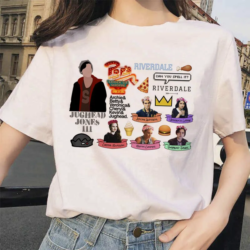 Футболка Riverdale South Side ulzzang футболка Serpents top s femme уличная одежда Женская в стиле хип