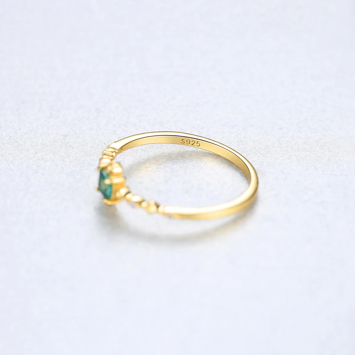 Wong Rain, винтажное 925 пробы Серебряное кольцо с натуральным изумрудом, драгоценным камнем, для свадьбы, помолвки, желтое золото, женское ювелирное изделие