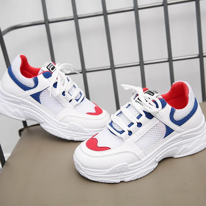 

Platform Sneakers Shoes Woman 2019 Summer Autumn Woman Casual Shoes Breathable Female Sneakers Woman Mesh Shoes