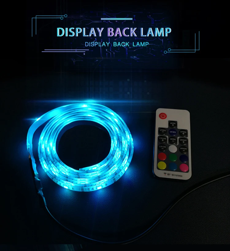 Imported RGB lamp beads Epoxy board waterproof level IP60 wireless remote control  TV background light LDE Light strip