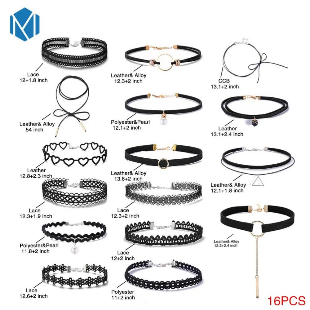 

Punk Choker Necklace Black Lace Velvet Strip Woman Collar Party Cosplay Jewelry Neck Accessories Chokers Chain Necklace Neck Tie