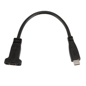 

Hot Sale USB 3.1 Type C Male to Female Extension Data Cable with Panel Mount Screw Hole