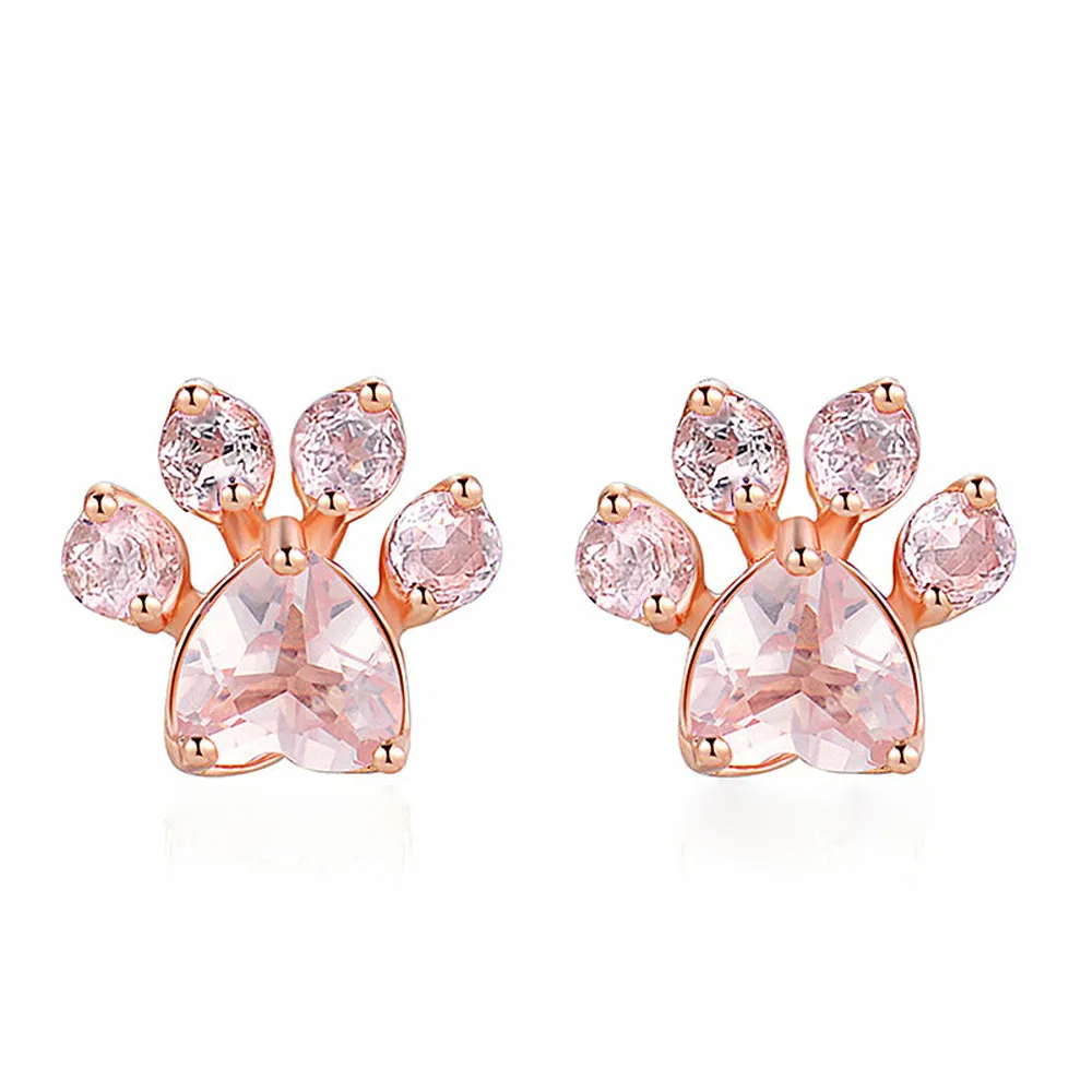 

Tooayk 1 Pair New Fashion Bear Leg Piercing Rose Gold Simple Alloy Women Trendy Stud Earrings aretes de mujer orecchini donna