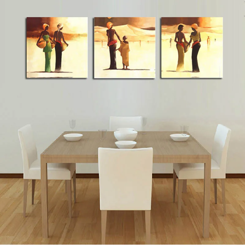 Modern Wall Art Canvas Prints Africa Characters Oil Print Canvas