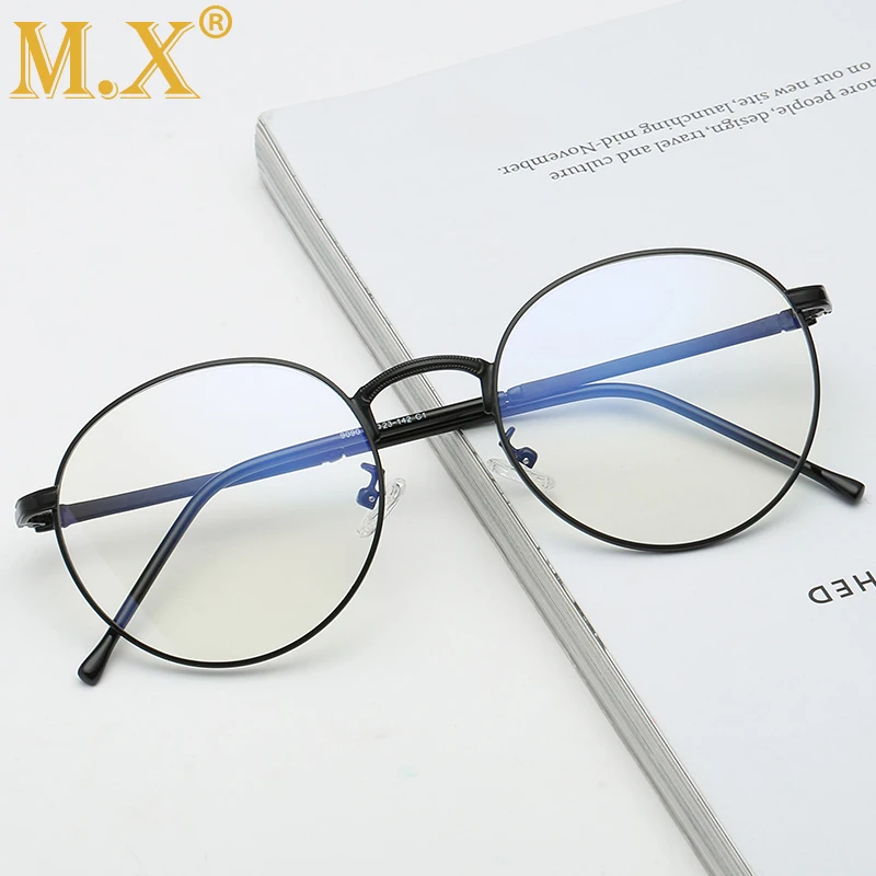 

Anti Blue Light Glasses Men Women Blocking Blue Light Ray Radiation Tint Computer Eyeglass for Work/computer Round Glasses M9090