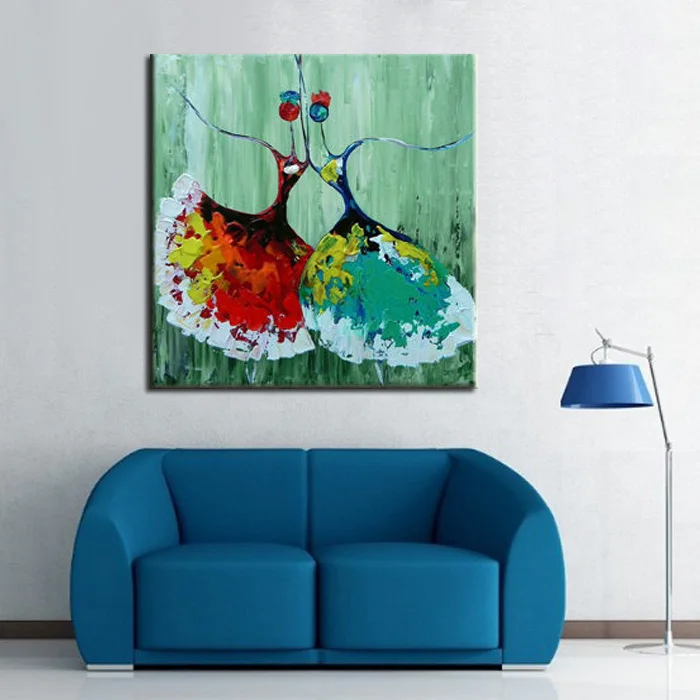 Hand painted Canvas Oil Paintings Ballet Abstract Art