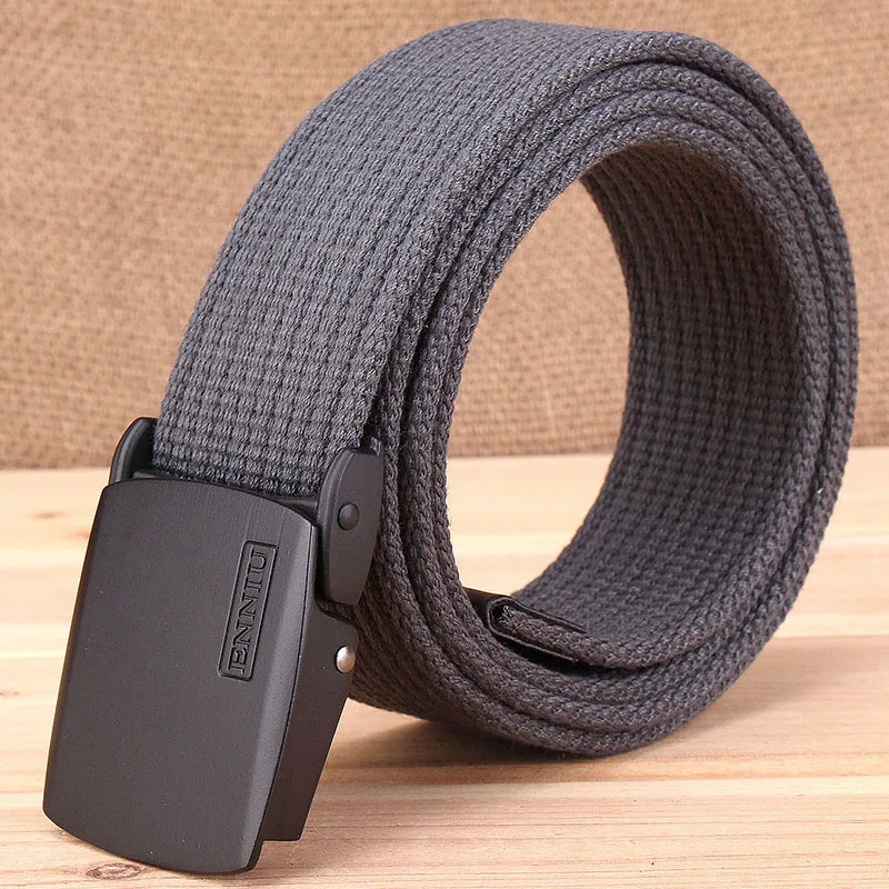 Лучший YBT унисекс холст ремень толще холст Автоматическая пряжка ремень повседневный Открытый спорт ковбой модный тренд мужской ремень