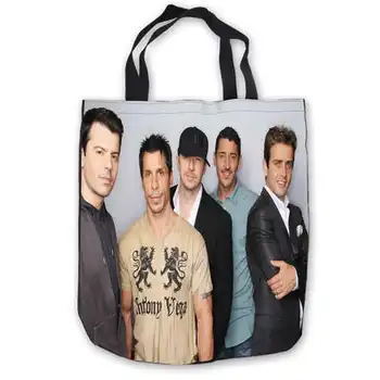 

Custom Canvas new_kids_on_the_block01 (1) ToteBags Hand Bags Shopping Bag Casual Beach HandBags Foldable 180911-04-37