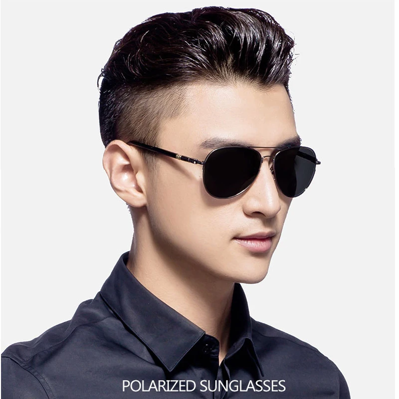 2019 Anti-Reflective aviation Polarized Sunglasses Men Sports Sun Glasses Driving Glasses Goggle Eyewear Male Accessories shades