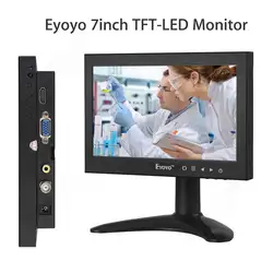 EYOYO CCVT монитор для камеры 7 "TFT ЖК-дисплей цветной HDMI BNC монитор экран для ПК видеонаблюдения камера-видеорегистратор безопасности