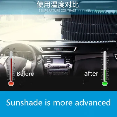 Автомобильный солнцезащитный автоматический телескопический солнцезащитный автомобильный занавес, частный автомобиль внедорожник Грузовик, все можно использовать размер 65, 70,80 см