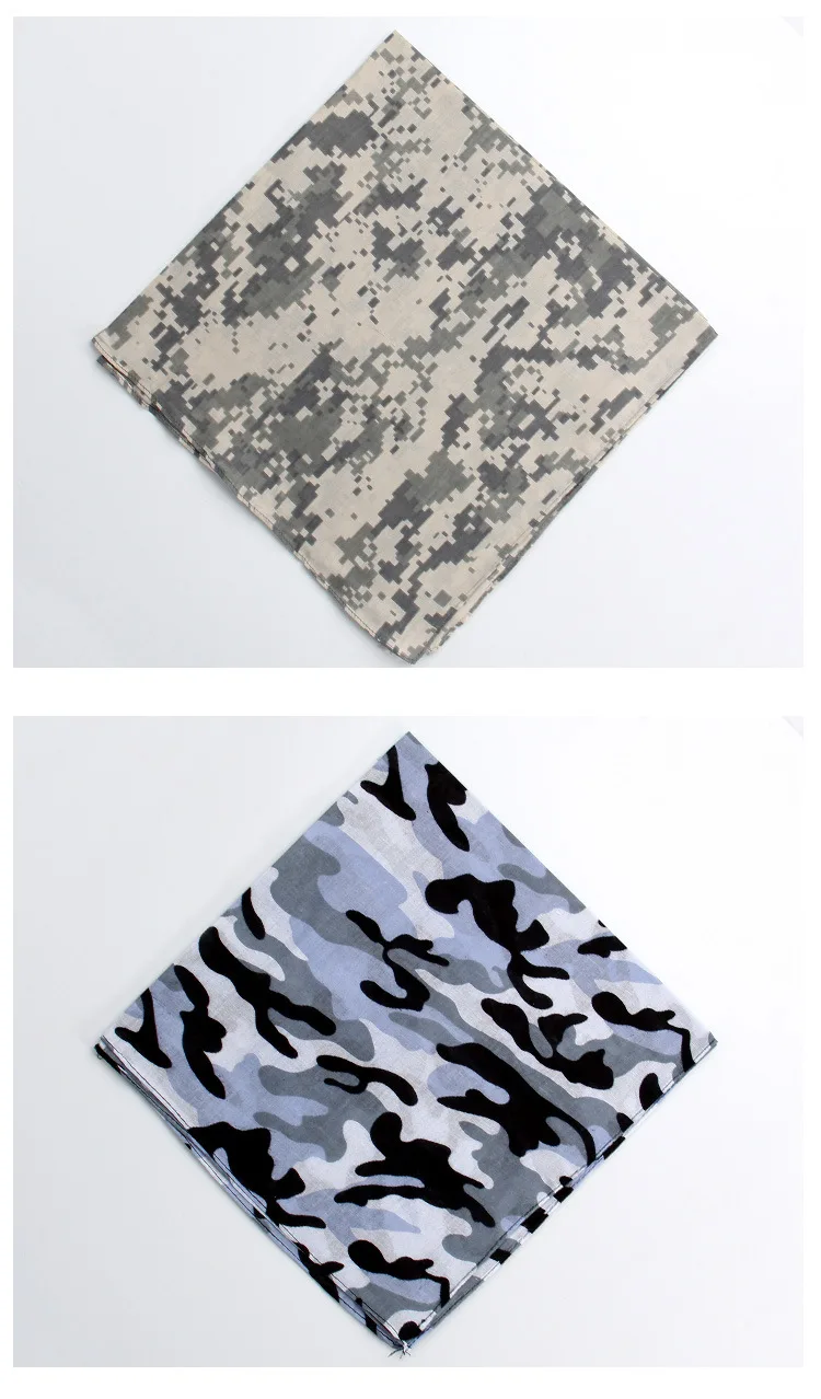 men's scarves Camouflage Bandanas Cotton Headwear Women Scarves Headband Men Camping Mask Gaiters Braga Cuello Hiking Scarves High quality mens grey scarf