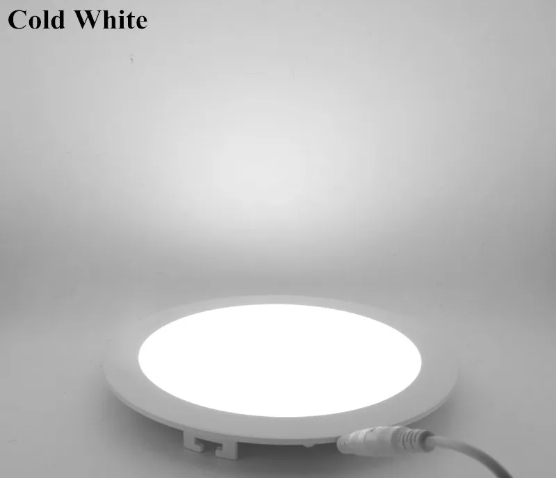Free Shipping Ultra thin Design 3W 4W 6W 9W 12W 15W 18W LED Ceiling Recessed Grid Downlight  Slim Round Flat Panel Light (2)