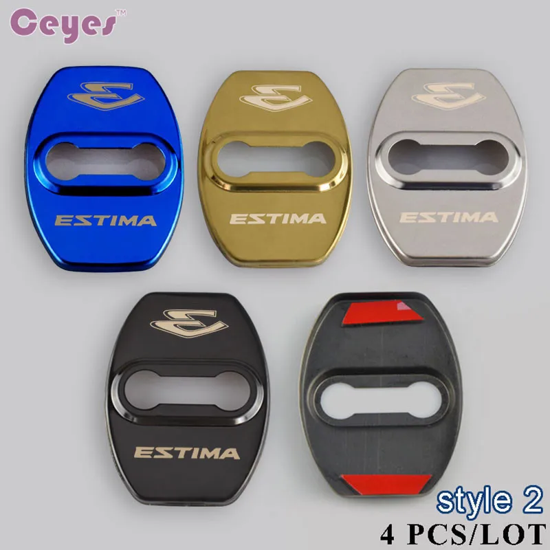 Car Door Lock Cover Car Emblem JDM Case Toyota Estima C-HR Corolla Avensis CHR Accessories car door lock cover