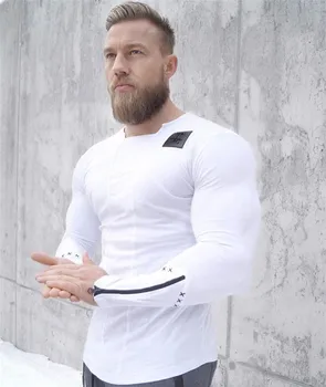 

NEW Sport Men Quick Dry T-shirt Long Sleeve Sport Top Sportswear Men Fitness Outdoor Running Mountaineer Clothing Training Shirt