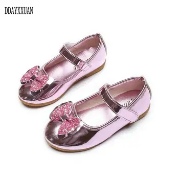 

New Summer Girls Child Leather Sandals Princess PU Shoes Baby Dance Shoes Toddler Children Dress Sandals Girls Top Quality Shoes