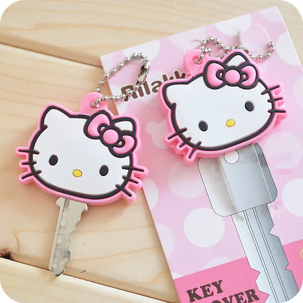 1 шт. брелок для ключей Kitty Cat Kawaii держатель из смолы набор мыши/чехол цепочка