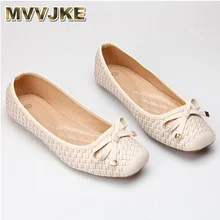 MVVJKENew/Модная женская обувь на плоской мягкой подошве для вождения; обувь для беременных женщин; Женская осенне-Весенняя Рабочая обувь с квадратным носком; Размеры 35-41e282