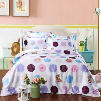 

satin silk bedding set bedspread coverlets duvet covers sets twin full queen king size geometric woven Girls home linens purple
