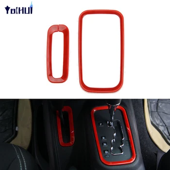 

Inner Gear Shift Knobs Cover Trim Transfer Case Gear Cover Decor for Jeep Wrangler 2012-2016