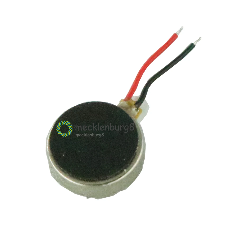 

2 pcs. Coin Flat Vibrating Micro Motor DC 3 V 8 mm for Pager and Mobile Phone