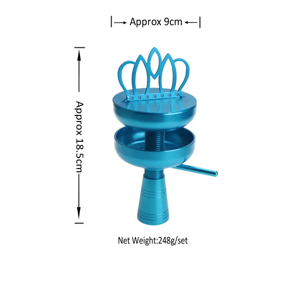 SY 1 комплект Высокое качество корона кальян голова чаша держатель для угля горелка ЧИХА курительные аксессуары красочные