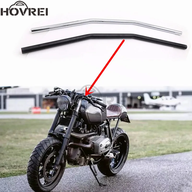 

universal Motorcycle black silver Handlebar 7/8" 22mm Drag Straight Bar Custom For BMW KTM Honda Cruiser Chopper handle bars