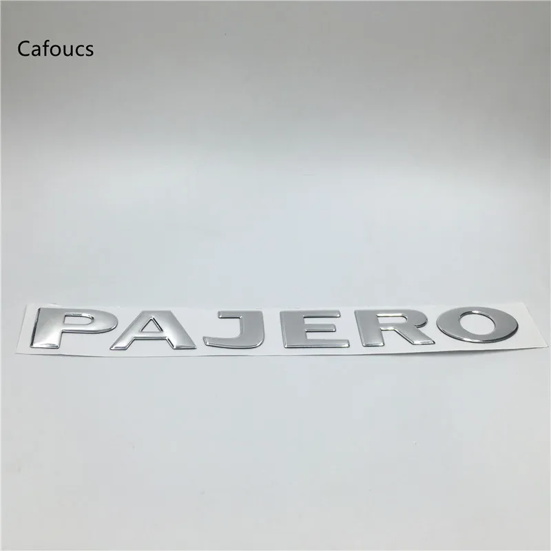 Значок Cafoucs для MITSUBISHI PAJERO хромированный задний багажник значок багажника