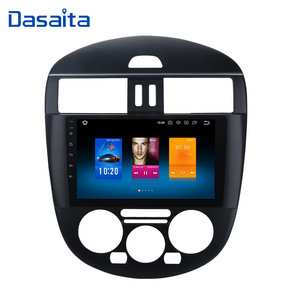 Sale Dasaita 9" Car Multimedia Android 9.0 for Nissan Tiida Radio 2011 2012 2013 2014 Bluetooth Car Navi Radio 1024*600 MP3 Player 0