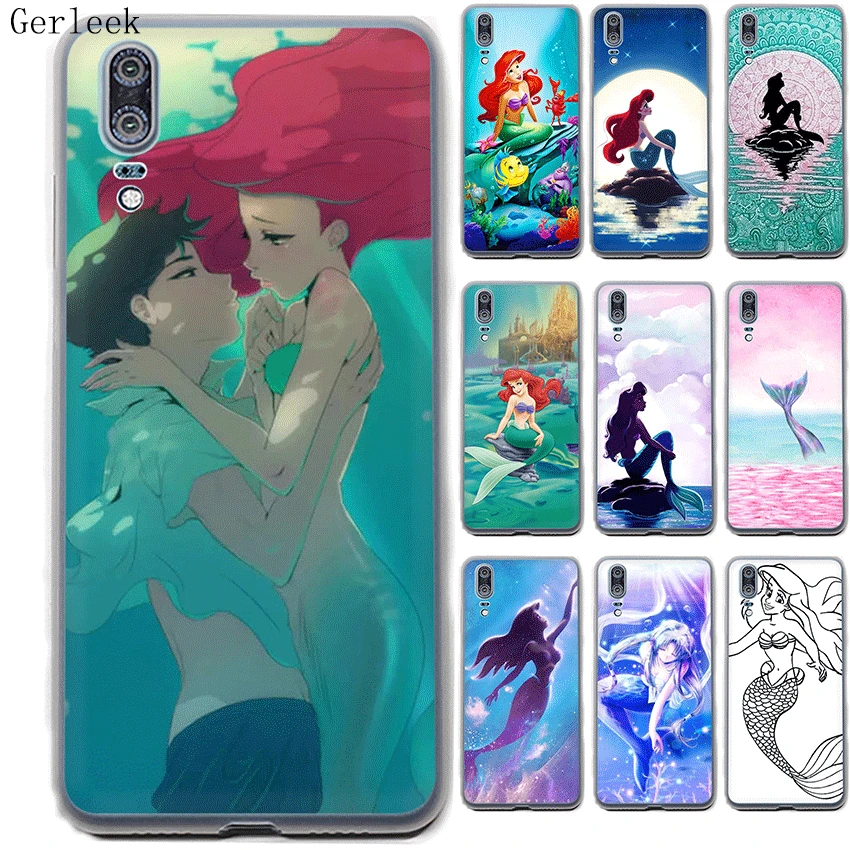 Чехол Desxz Ariel Little Mermaid De для Huawei Honor 6A 6C 7A 7X 8 9 Lite 9i 10 Play 8C Note жесткий чехол | Мобильные