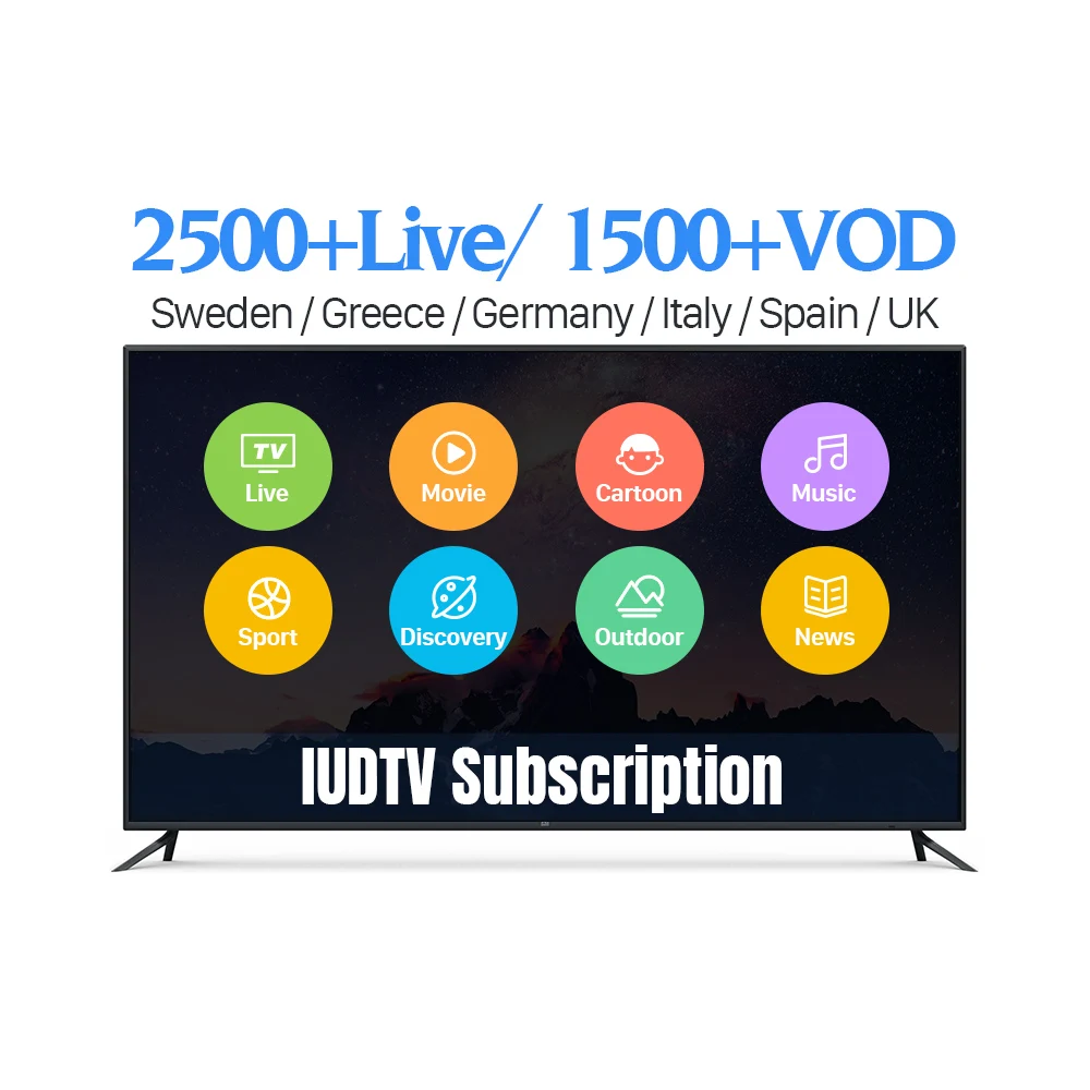 

IUDTV IPTV Sweden Spain UK Germany Italy Greek 1 Year IPTV Spain Turkey Portugal IPTV Sweden Spain Italy Greek IP TV IUDTV Italy