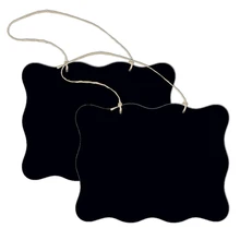 2 шт. мини-висящая дощечка односторонняя деревянная доска для досок, стираемая доска для сообщений, Настенный декор для свадебной вечеринки, украшения для дома