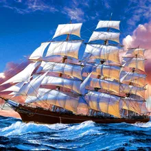 Холст Лодка DIY живопись по номерам 24 Цвета Пигмент кисть Искусство Ручная роспись креативная цифровая картина маслом