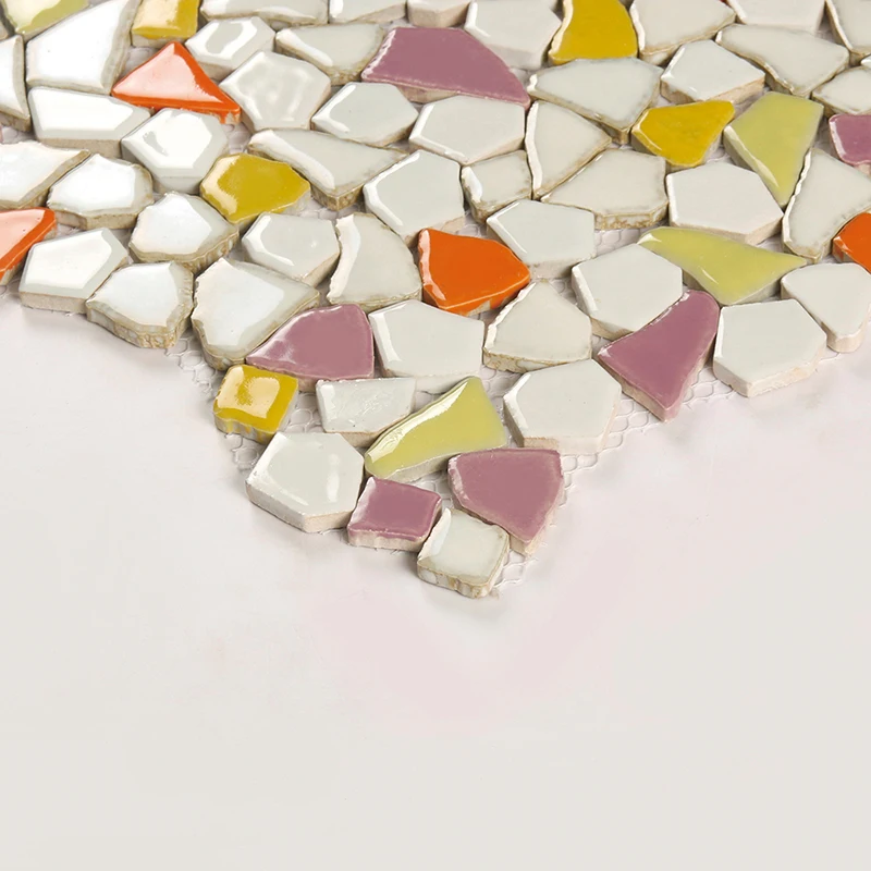 Kepinfy плитка керамическая мозаика DIY пол, стены неправильной формы красочная мозаика