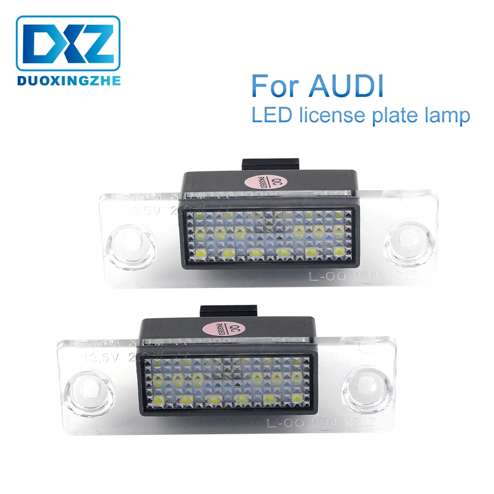 DXZ 2X Автомобильный светодиодный светильник для номерного знака Canbus без ошибок для Audi A4 B5 96-01 8L S5 B5 A3/S3/Sportback 97-03 A4/S4 Avant