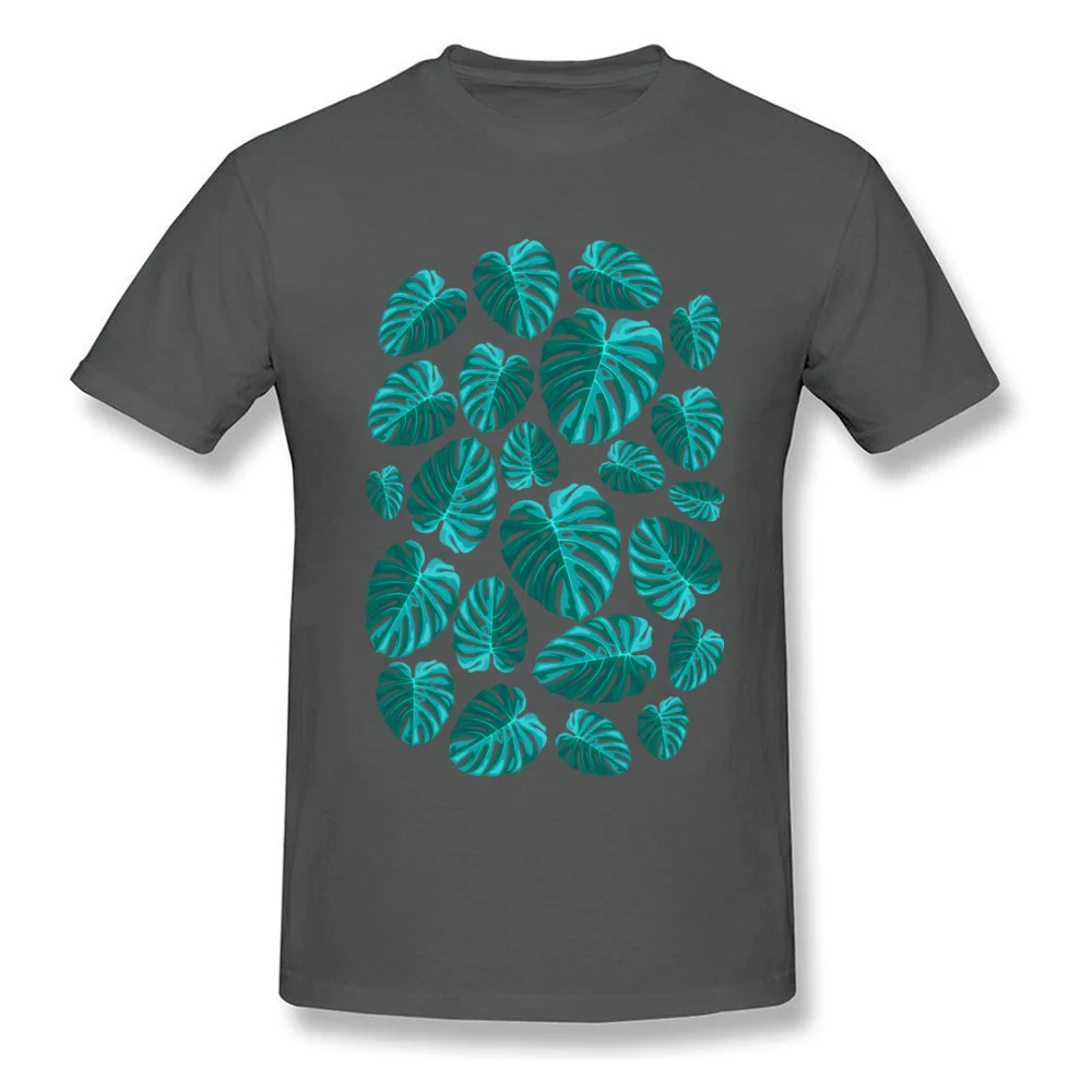 Tropical Leaf Monstera Plant Pattern T-shirts New Fashion Mens Lovers Day Tops Tees Personalized Sweatshirts O-Neck Pure Cotton Tropical Leaf Monstera Plant Pattern carbon