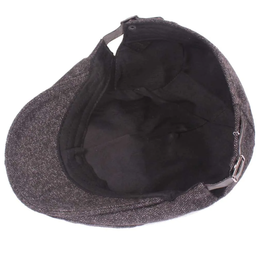 Мужской теплый классический береты Регулируемый головной убор Открытый вождения Гольф кепки Newsboy шапки CSHAT0337
