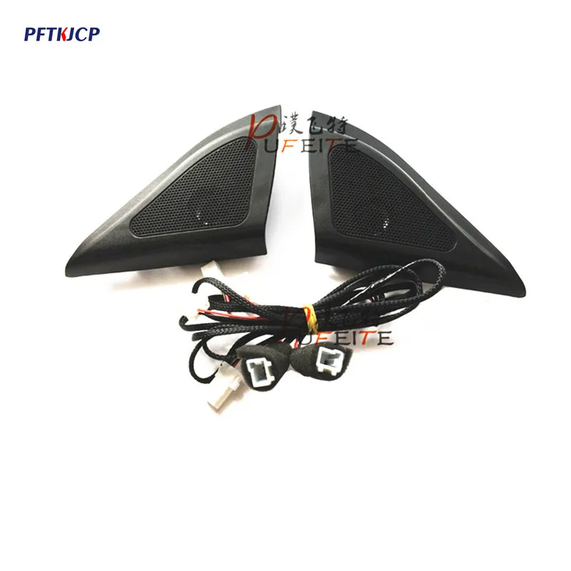

For Hyundai ix25 speakers tweeter car-styling Audio trumpet head speaker ABS material triangle speakers tweeter free shipping