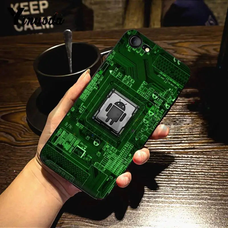 Чехол Yinuoda для iphone 7 6 X роскошная печатная плата оболочка чехол телефона iPhone 6S 6plus
