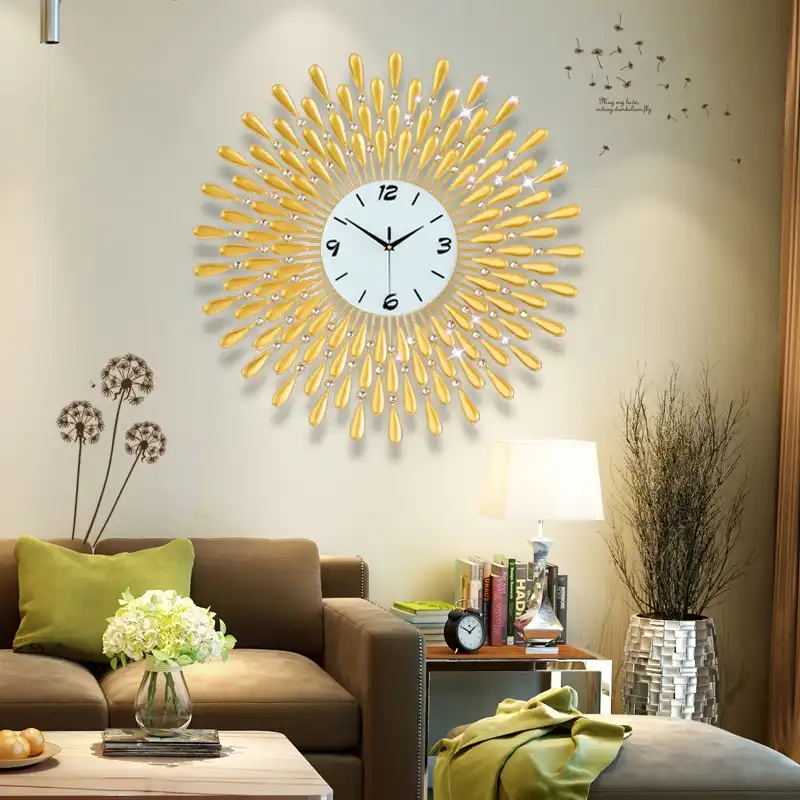 3D Wall Clock Modern Design Living Room Acrylic Mirror Decorative Wall Watches Non Ticking Wall