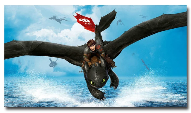 How To Train Your Dragon 2 Art Silk Poster Print 13x24 24x43 Inches How To Train Your Dragon 2 Art Silk Poster Print 13x24 24x43 Inches Cartoon Movie Pictures