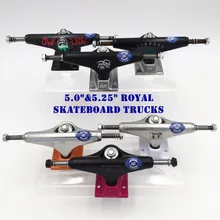 2015 New design ROYAL TRUCK 5 25Skate Truck Aluminum Skateboard Truck Aluminum Deck Truck original 5 25 royal mike motruck for skateboarding made by aluminum with spitfirie logo cool black truck skate board