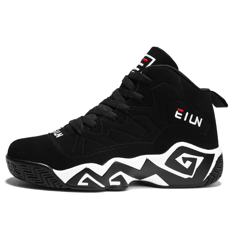 TULUO Jordan баскетбольные кроссовки мужские Ботильоны Кроссовки размера плюс спортивная обувь светильник удобная обувь zapatillas hombre - Цвет: Black