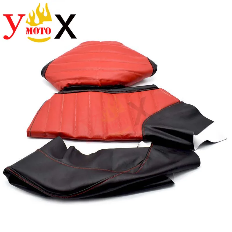 Модифицированный красный чехол для сиденья мотоцикла из искусственной кожи, водонепроницаемый Сменный Чехол для Yamaha VMAX VMAX1200 V-MAX1200 VMAX1200